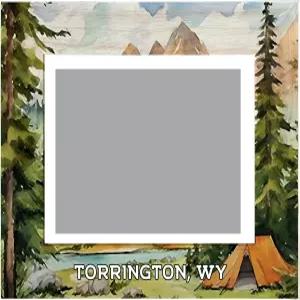 R과 R 토링턴 와이오밍 기념품 나무 사진 액자 캠핑 텐트 디자인 수평 수입