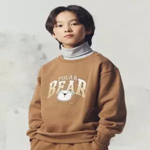 탑텐키즈 남아 테마 멸종위기동물 에코 플리스 스웨트셔츠 MKE4TR1001