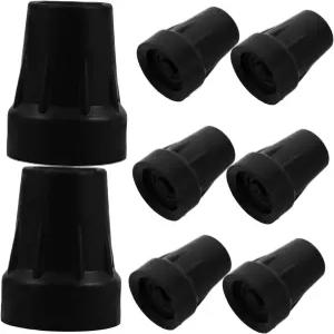 보행기 목발을 위한 안정성 논슬립 교체용 발을 BUTIFLSIC 8개의 튼튼한 고무 지팡이 팁과 내부 및