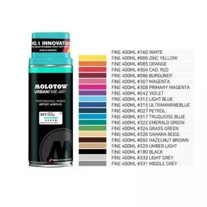 아크릴릭 스프레이 Fine 400ml 042 Violet Molotow락커 라카 칼라 공예용 디자인용 아크 전문가
