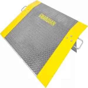 팔레트 잭 핸드 카트 재료 취급을 위한 휴대용 손잡이가 있는 가디언 알루미늄 도크 플레이트 36인치 x