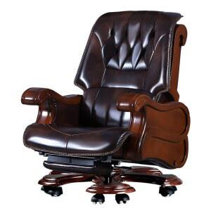 의자 가죽 사무용 누울 수 있는 안마의자 가정용 컴퓨터 리프트 회전 원목 회장 대형