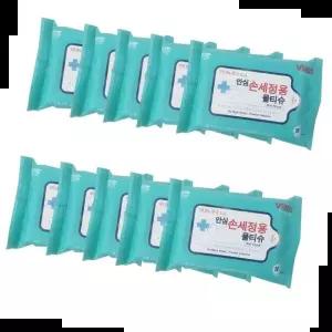 손세정 안심 손세정용 물티슈 손소독티슈 100개(한박스) 20매