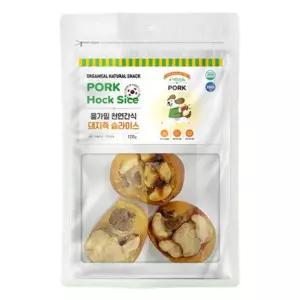 올가밀 천연간식 돼지족슬라이스 120gX5개 강아지영양간식 반려동물 과자 수제 기호성 콜라겐 수제펫 애견