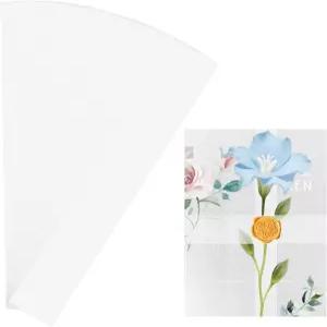 5x7 결혼식 초대장용 벤보 150개 벨룸 종이 밴드 벨리 우아한 랩 오버레이 신부 샤워 기념일 선물 포장