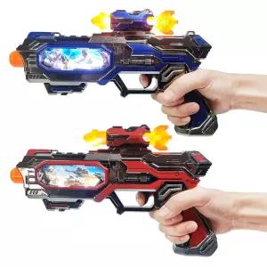 세계유통 스크린 파워건 1개 무빙블렛 소리 빛 모형 장난감 총 슈팅 야외 놀이 남아 선물 캠핑사운드 재밌