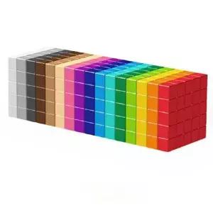 자석블록 만들기 빌딩 조립 큐브 호환 네모 교구 블럭