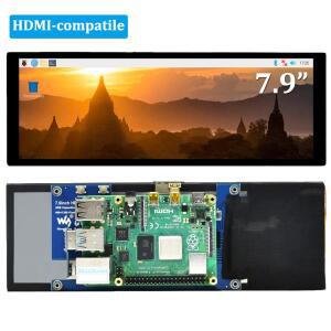 Waveshare 7.9 인치 IPS LCD 디스플레이 모니터 Raspberry Pi Jetson Nano 용 400x1280 HDMI 호환 성 스크