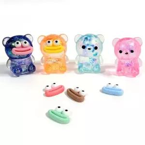 로제 반짝이 곰 스트레볼 말랑이 주물럭 12개이 반짝이인형 반짝이이 랑이 퀴시