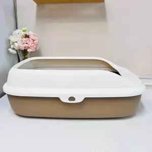 톰캣 L 평판 화장실 고양이 브라운휴대용 오픈형 냥이 편안한 변기 페스룸 용품 강아지 초대형 추천