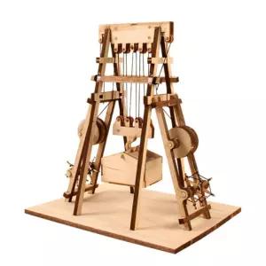 영공방 아빠와함께 거중기 (YM401)선물 어린이장난감 원목완구 나무조립 어린이날 공구세트 건물 건축물 만