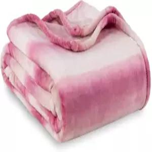 버크셔 블랭킷 클래식 헤비급 소프트 프린트 벨벳로프트 플러시 풀 사이즈/퀸 사이즈 소파 침대용 퍼지