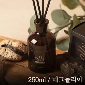 올리 내추럴 라벨 디퓨저 세트 250ml 매그놀리아선물 방향제 실내 집들이 선물용 용방향제