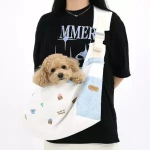 패리스독 피터팻 뉴솔리드 슬링강아지외출가방 펫이동크로스 슬링백 강아지백 애견 애견백