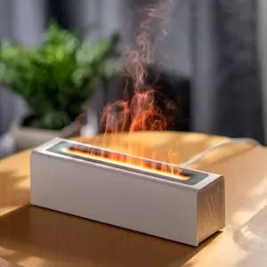 불꽃 컬러체인지 불멍가습기 인테리어 저소음 무드등불 3D 시물레이션 개인 직사각형 테스크 책상 불용