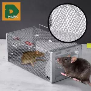 포획용 쥐덫케이지 트랩 방지 설치류 쥐잡이 쥐퇴치 가정용 사용 실내 생포 식품 해충 공장 투명 정원 미끼