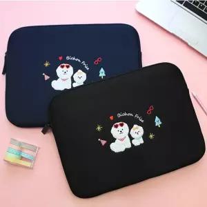 옐로우포스트 비숑 13 노트북 파우치 베이직가죽가방 케이스 보호 보호치 휴대치 치형