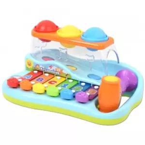 내친구아리 무지개 실로폰 ar-1506 망치놀이 6개월 장난감 선물 소근육 발달 악기 놀이용 레인보우 학생