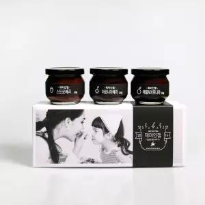 국내산 수제 딸기잼 사과 아로니아 세트 110gx3ea베리 과일 과일쨈 기쨈 딸기 스프레드 쨈 달콤한쨈 쨈선물