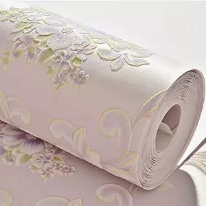 꽃무늬벽지 레트로 빈티지 배경 침실