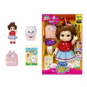 귀여운 쫑알쫑알 똘똘이인형놀이 똘똘이 인형 몽실이피규어 유치원 등교