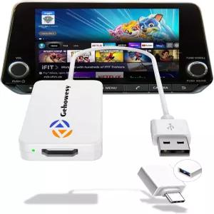 Car TV Mate 차량용 스트리밍 기기 Fire Stick 셋톱박스 Switch 등과 호환되는 카플레이 어댑터 순정 유선