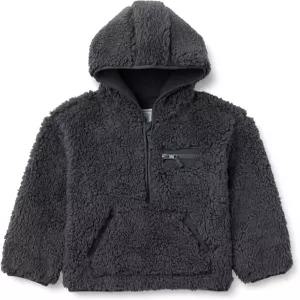 아마존 에센셜 남아 하프 집 셰르파 후디 스웨트셔츠