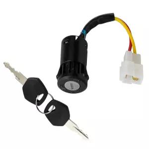 Generic 점화 키 스위치 잠금 2선 전원 시동 스타터 2개 포함 ONOFF 전동 탑승 장난감 교체 부품 도어