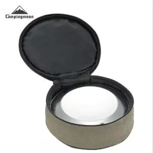 캠핑문 304스텐레스 접시 세트 전용가방포함 스테인 컵수납 원형 식기 티타늄