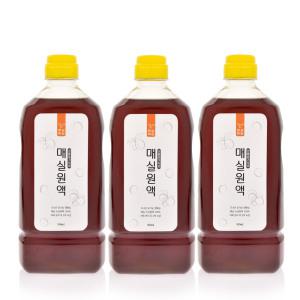 전통옹기숙성 토종 매실원액900mlX3병/유기농인증매실