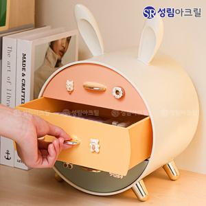 머리끈 정리함 아이 헤어핀 보관함 악세서리 소품 정리 캐릭터 여아선물