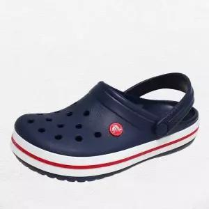 [크록스]크록밴드 K 클로그 샌들 슬리퍼 아쿠아슈즈 네이비 레드 207006-485