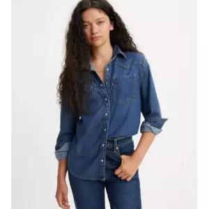 리바이스 LEVIS 여성 테오도라 웨스턴 데님 셔츠 A7244-0007 595429