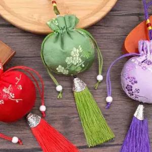 전통 컬러 오방색 복 주머니 한복 색동 악세서리 코디 공단복주머니