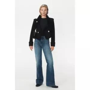 [정품] 자라 자켓 데일리 야상 아웃터 ZARA 버튼 쇼트 재킷 - THE ITEM WOMAN 블랙