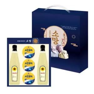 사조해표 마음을 담은 선물세트 4p 소망 5p 데솔레해바라기씨유 2병 사조참치 3캔 설날선물세트 명절선물 1