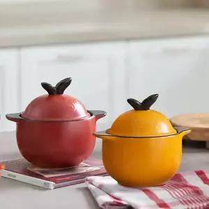 샐마 무균열 미니뚝배기 애플팟 내열냄비 계란찜뚝배기 전골냄비