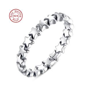 925 silver 은반지 하트 별반지
