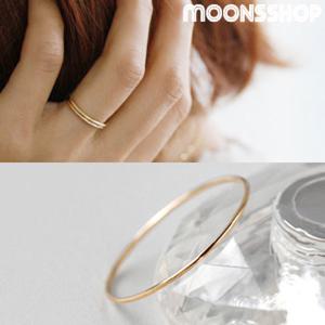 14K 골드반지 실반지 금 레이어드 애끼 실링 마디링 14K반지 1~25호 맞춤제작 커플링 우정반지 레이어드