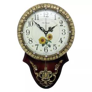 인테리어 벽시계 KM-120P 해바라기/무소음시계 디자인 장식소품 엔틱 벽걸이 장식품 집들이 결혼 개업선물