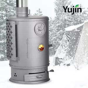 유진 캠핑난로 15형 화목 나무 캠핑용 장작 철판 난로