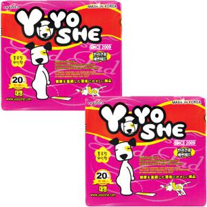 요요쉬패드 대형(와인) 20매X2P/애견패드/배변패드/강아지패드