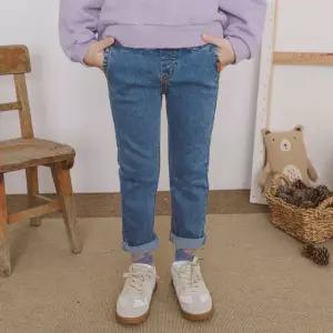 루알라키즈 아동용 사선포켓 중청 청바지 7호-19호 3214B