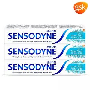 센소다인 엑스트라 딥클린 치약 120g 3개