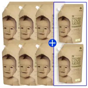 [6+2]네이쳐러브메레 아기세제 리필형 1300ml 6팩+[GIFT]아기세제 리필형 1300ml 2팩, 총8팩