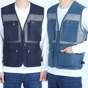 봄 여름 망사조끼 작업복 작업용 노가다 등산 등산복 아웃도어 주머니많은 다용도 시원한 상의 단체 냉조끼 쿨링 베스트 택배 배달 빅사이즈