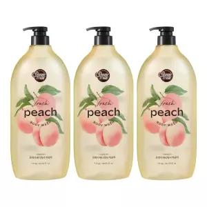 샤워메이트 바디워시 복숭아, 1.2kg, 3개