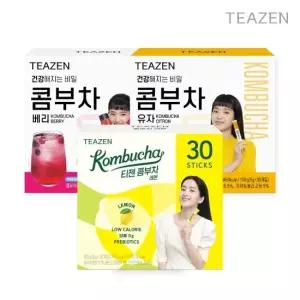 티젠 콤부차 혼합 30스틱입X3박스 (레몬+베리+유자)