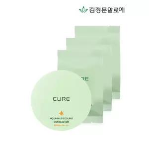 [하프클럽/김정문알로에]큐어 아쿠아 마일드 선쿠션 시즌3 본품+리필3개