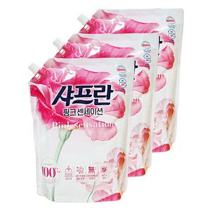 엘지 샤프란 섬유유연제 핑크 센세이션 2.1L 3개